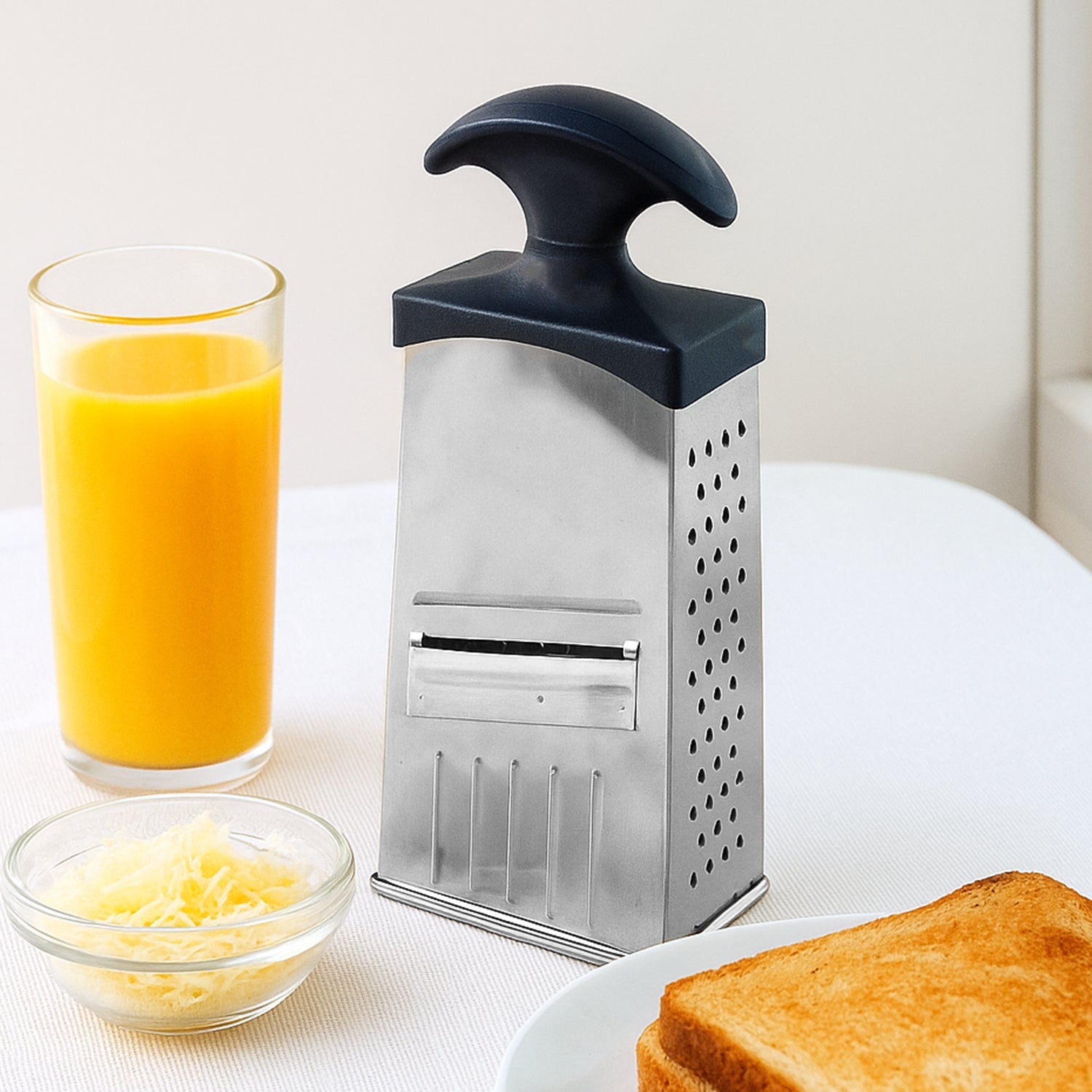 Stainless Steel Grater & Slicer with Handle Stainless Steel Grater & Slicer with Handle